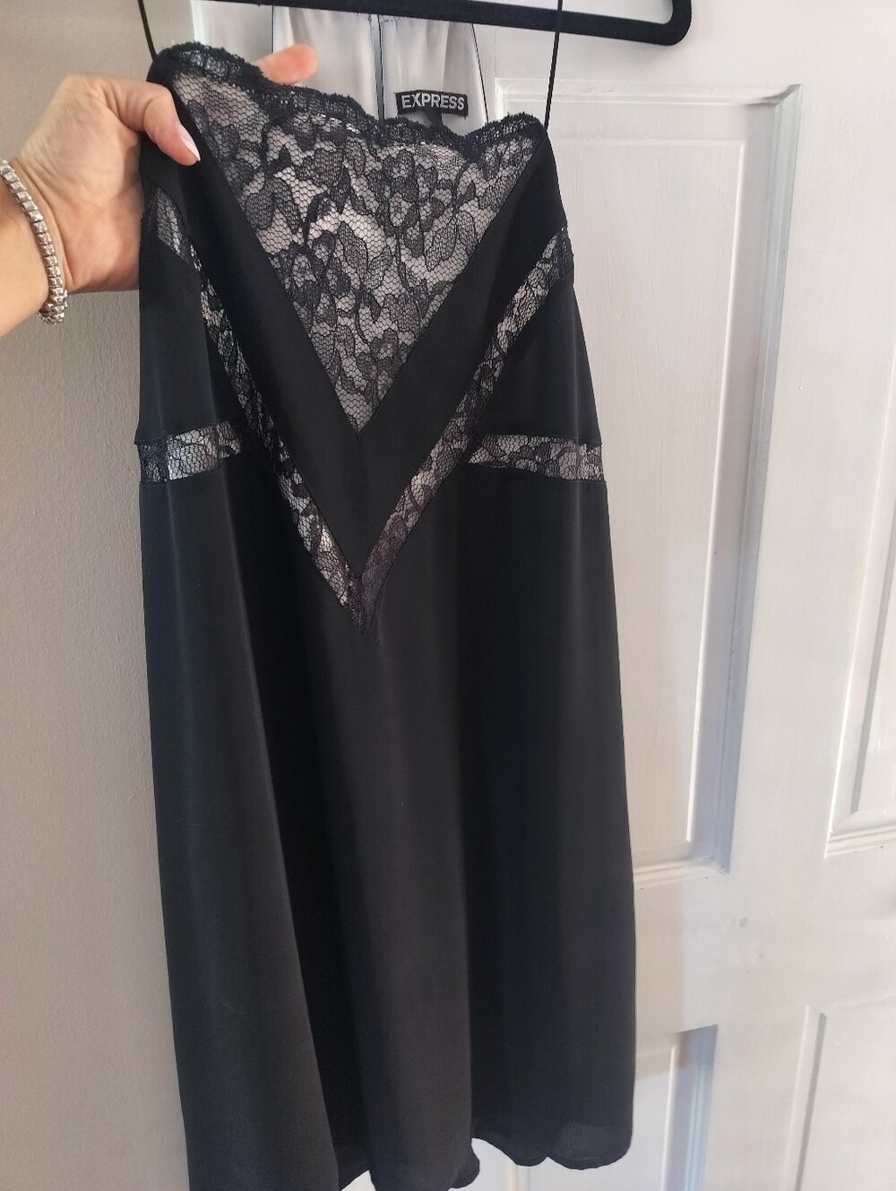 Express Black Lace Medium Dress